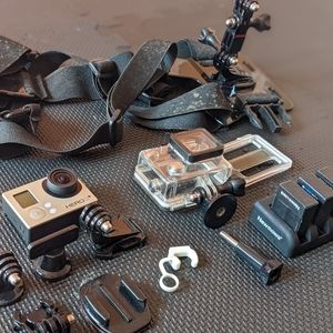 GoPro HERO3+ with attachments